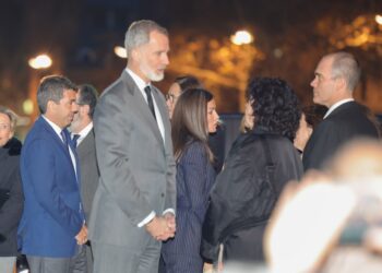 Los Reyes de España expresan su apoyo a los afectados por el incendio de Campanar