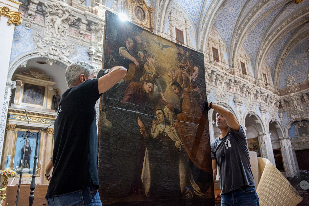 240904 EDU foto2 Traslado y restaurancion obras de Orrente