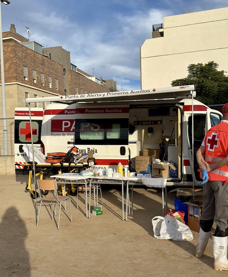 cruz roja dana en valencia