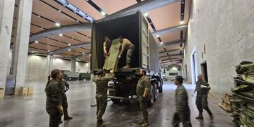 Feria Valencia se convierte en base de apoyo para más de 2.500 militares en la recuperación tras la DANA