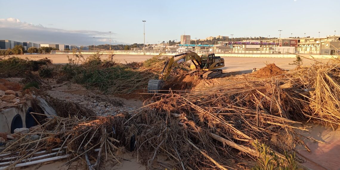 Iniciadas las obras de restauración en el Circuit de Cheste tras la DANA