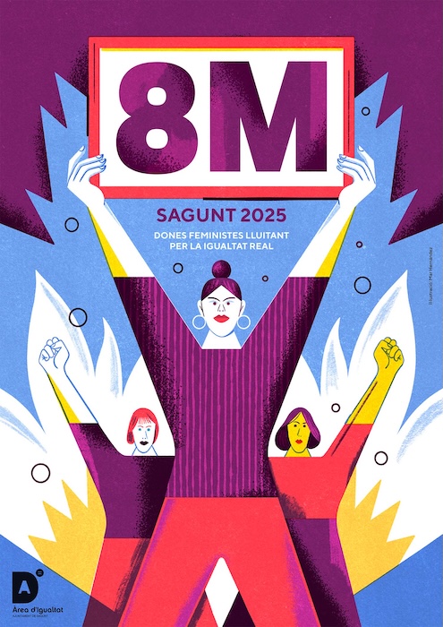Cartel 8M Sagunto 2025