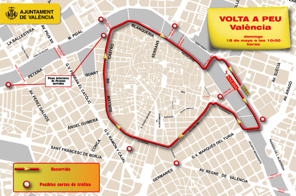 recorrido volta a peu valencia 2025