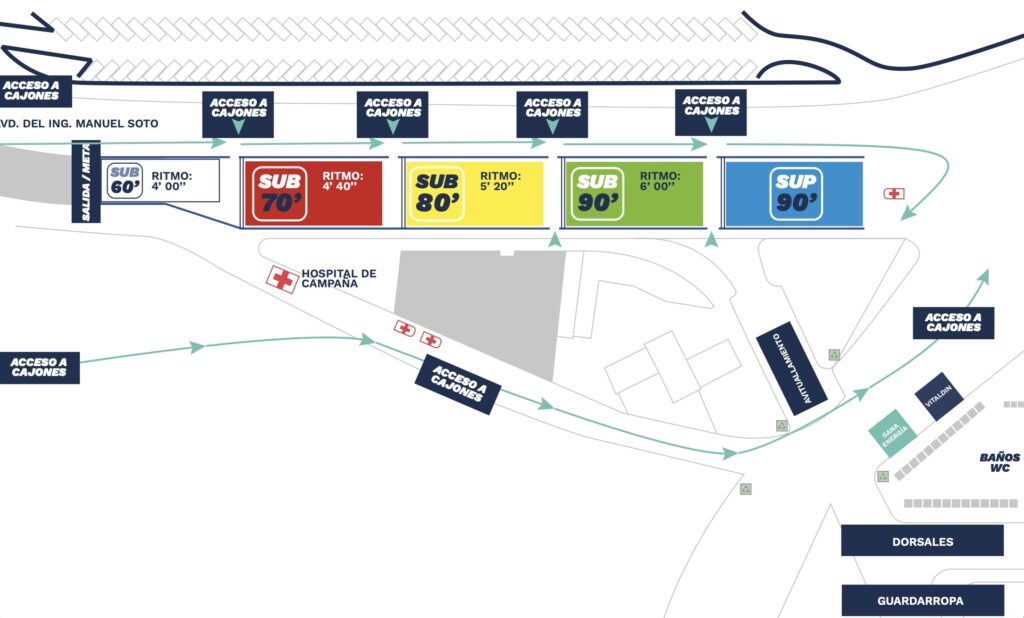 mapa carrera 15k nocturna valencia 1