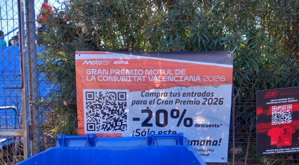 QR motogp cheste descuento 20