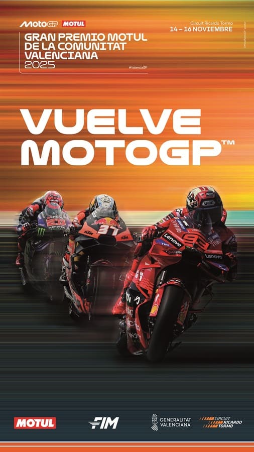 cartel motogp Valencia 2025