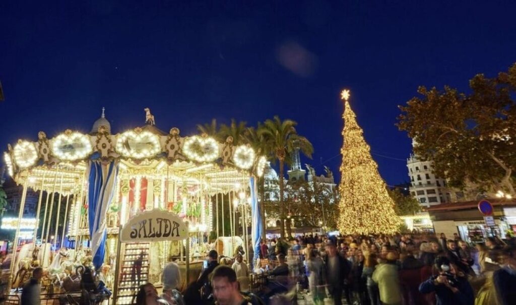 luces de navidad valencia encendido ayuntamiento