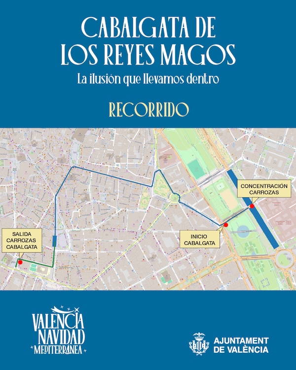 recorrido cabalgata reyes magos 2026