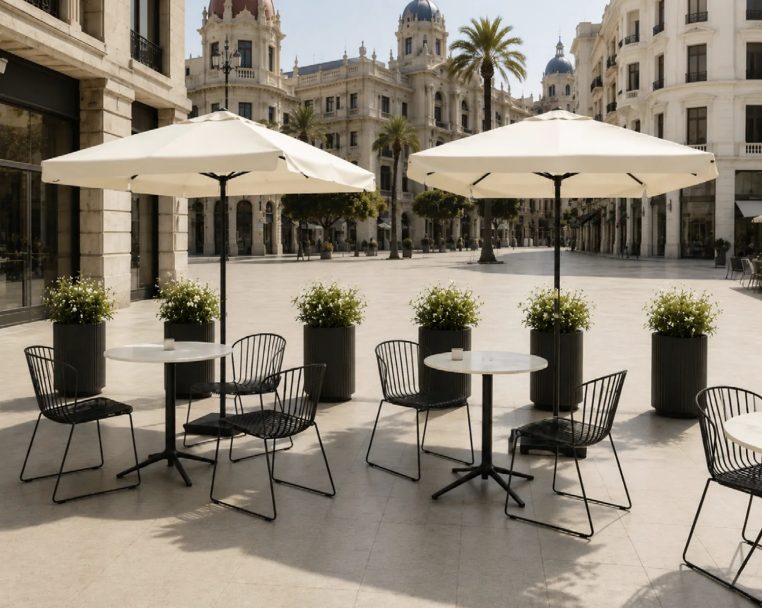 Render de la nueva imagen comercial en la plaza del Ayuntamiento de Valencia