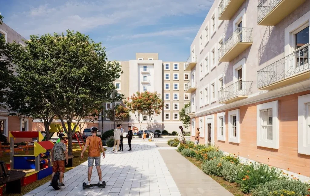 Render del proyecto de reurbanización en Mare de Déu dels Desemparats
